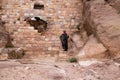 Donkey in Petra, Jordan Royalty Free Stock Photo