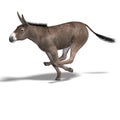 Donkey Render Royalty Free Stock Photo