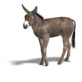 Donkey Render Royalty Free Stock Photo