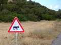 Donkey Sign in Karpaz Royalty Free Stock Photo