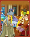 The donkey skin - Prince or princess - castles - knights and fairies - illustration for the children