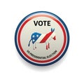 A donkey vote badge concept.. Vector illustration decorative background design