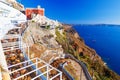 Donkeys carrying stuff from Santorini Harbor to Fira Town, Santorini, Greece, Europe