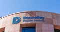 Donnelley Financial Solutions building with logo