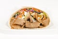 Donner Kebab Wrap Royalty Free Stock Photo