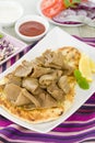 Donner Meat on Naan Royalty Free Stock Photo