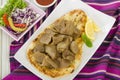 Donner Meat on Naan Royalty Free Stock Photo