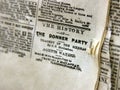 The Donner Party Newspaper Clipping