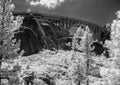 Donner Summit Bridge, infrared Royalty Free Stock Photo