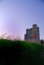 Donnington castle pastel sunset Royalty Free Stock Photo