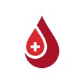 Donor blood graphic logo