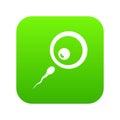 Donor sperm icon digital green Royalty Free Stock Photo