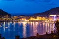 Donostia San Sebastian at night Basque country Spain