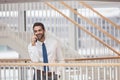 Dont hangup when youre on the line with opportunity. a young businessman talking on a cellphone in an office.