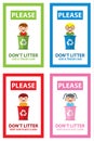 Dont litter icon