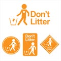 Dont litter logo