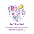 Dont overwash concept icon Royalty Free Stock Photo