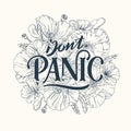 Dont Panic Line lettering