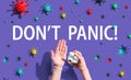 Dont Panic theme with hand sanitizer