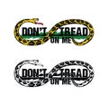 Dont tread on me design illustration