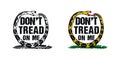Dont tread on me design illustration Royalty Free Stock Photo