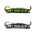 Dont tread on me design illustration Royalty Free Stock Photo