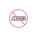 Dont use cutter sign on white background