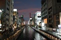 Dotonbori, nightlife and shopping area in Osaka, Japan Royalty Free Stock Photo