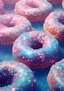 Donut Banner for advertising. Donut Galaxy