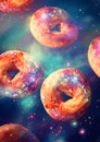 Donut Banner for advertising. Donut Galaxy