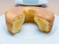 Donut cake filled with Vanilla custard.