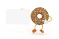 donut chocolate cartoon character