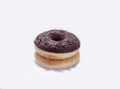 Donut with chocolate glazing Royalty Free Stock Photo