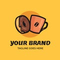 Donut Coffee Logo Template