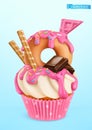 Donut cupcake Food icon