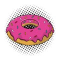 Donut dessert cartoons pop art