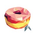 Donut, dessert, sweet, pastry clip art style