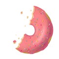 Donut digital illustration.