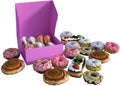 Donut, Donuts, Sweets, Pastries, Isolated Royalty Free Stock Photo