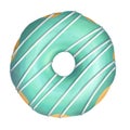 Donut green glaze