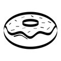 Donut icon Royalty Free Stock Photo