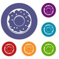 Donut icons set