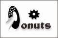 DONUT LOGO DESIGN Royalty Free Stock Photo