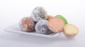 donut. munchkins donuts on background Royalty Free Stock Photo