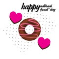 Donut National Day Illustration - Vector