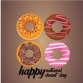 Donut National Day Illustration - Vector