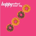 Donut National Day Illustration - Vector