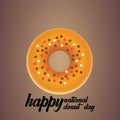 Donut National Day Illustration - Vector