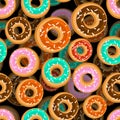 Donut pattern seamless. Donuts background. vector ornament