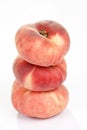 Donut peach exotic rare sweet fruit Royalty Free Stock Photo